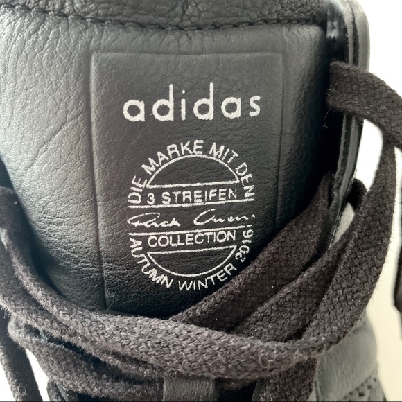 RICK OWENS | ADIDAS MASTODON PRO HIGH TOP LEATHER SNEAKERS HYPEBEAST FW16 - Picture 11 of 17